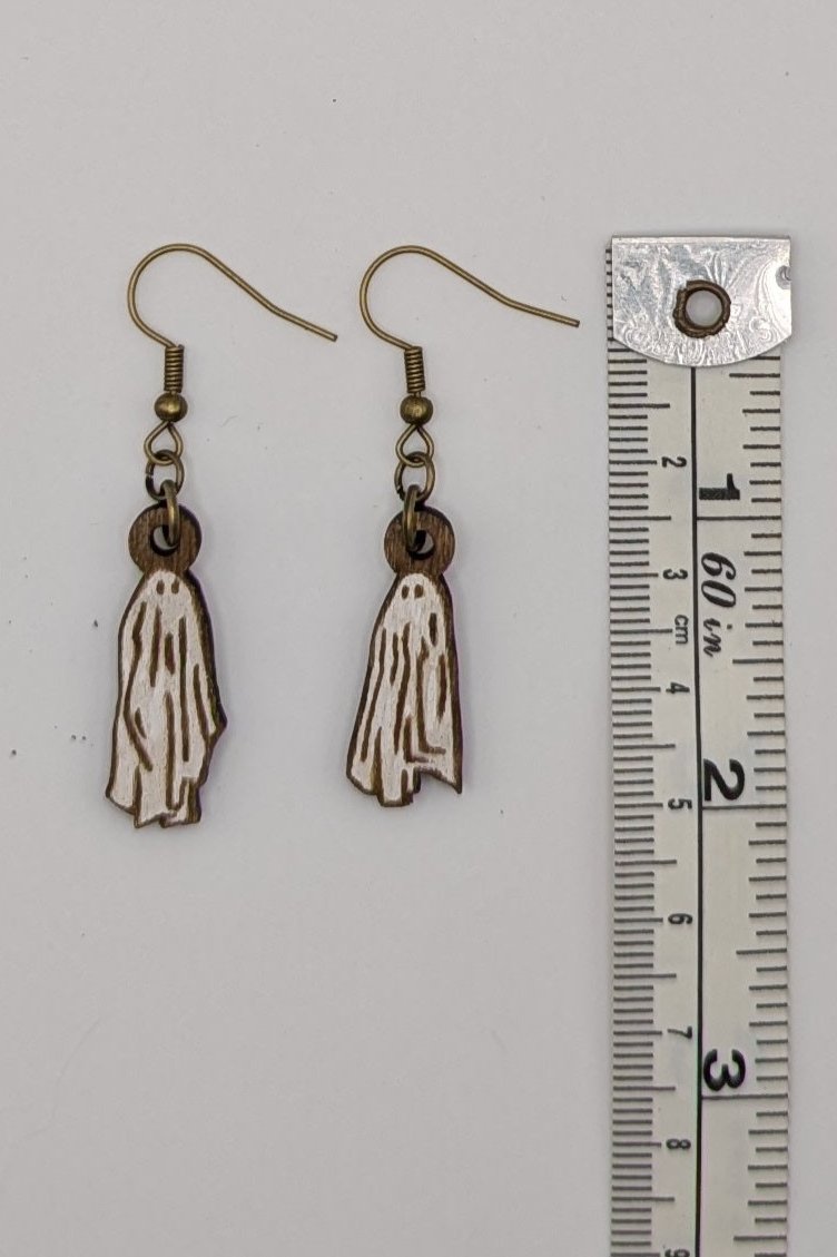 Ghost Couple Dangle Earrings