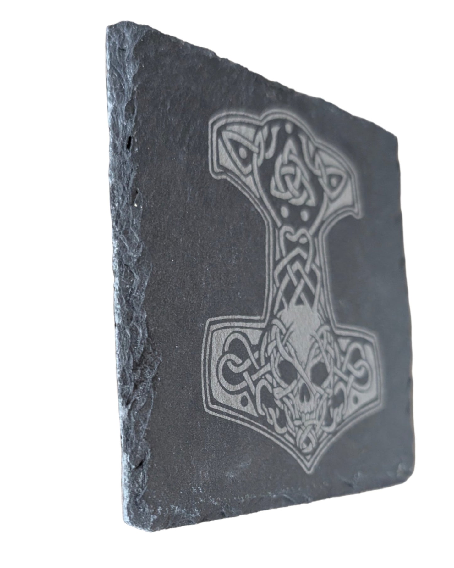 Mjolnir Thor's Skull Hammer Stone Coaster