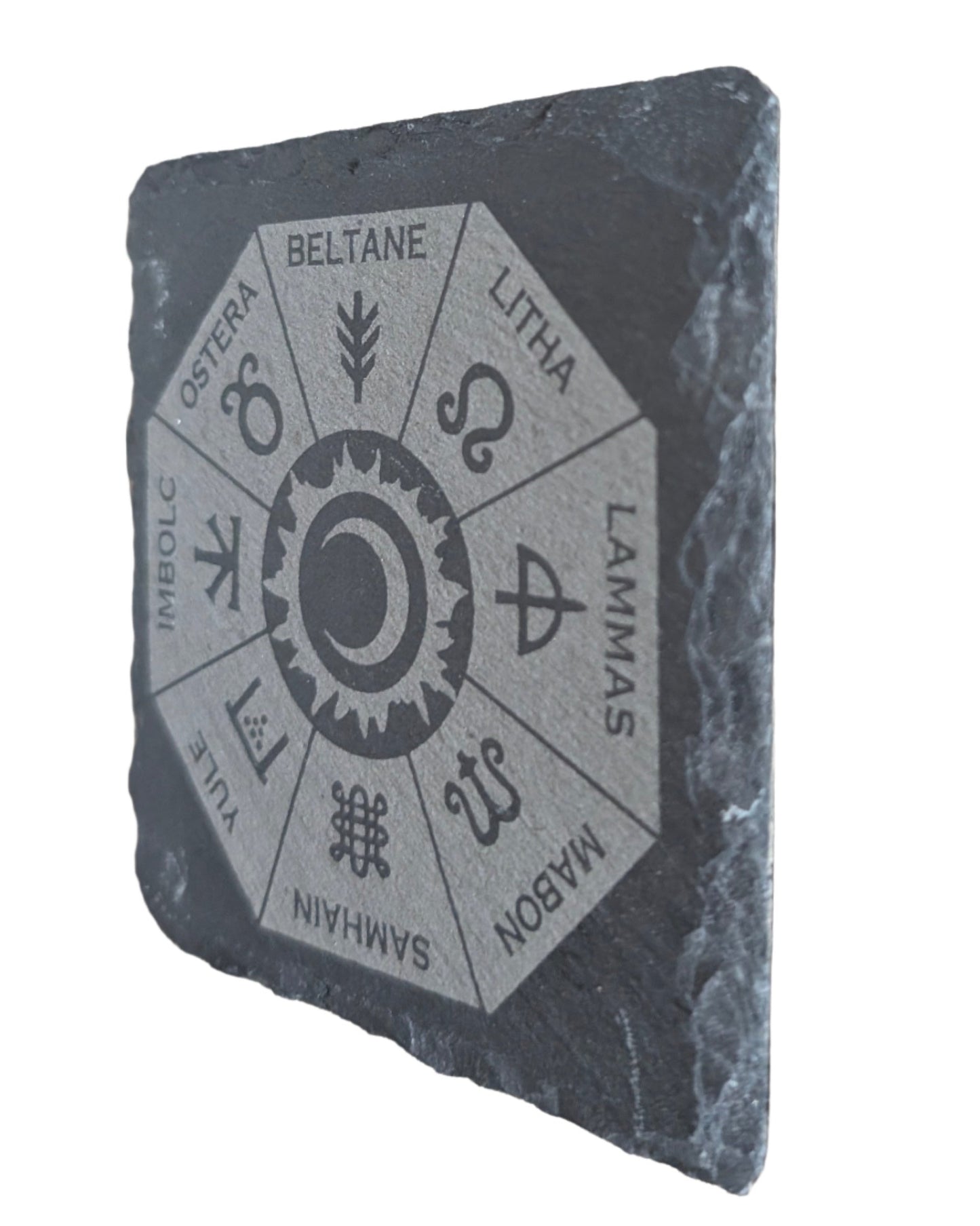 Wheel of the Year Sabbats Stone Coaster