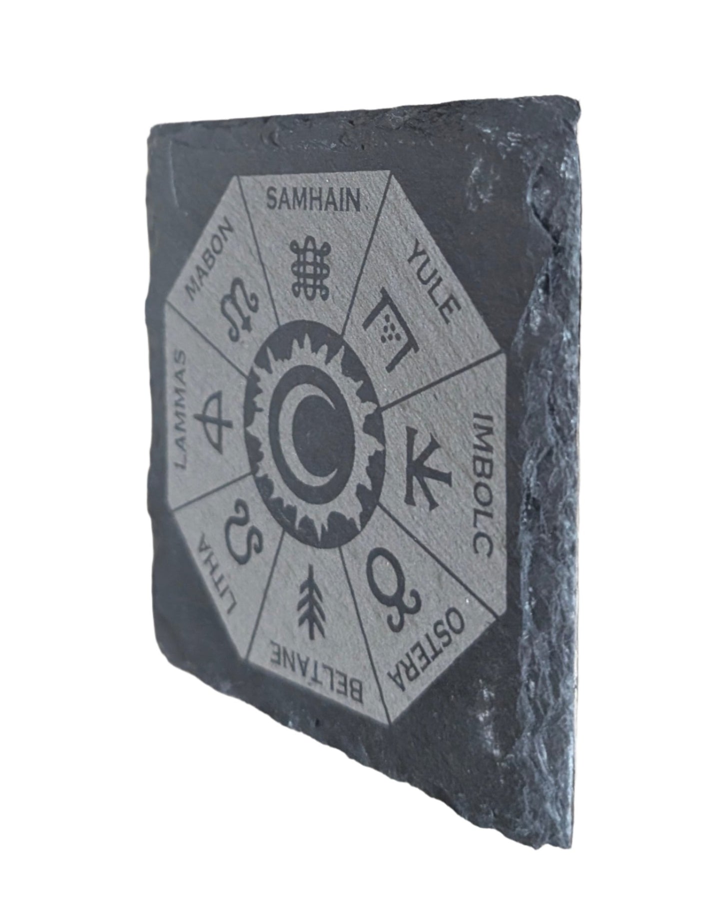 Wheel of the Year Sabbats Stone Coaster