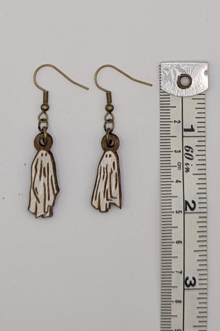 Ghost Couple Dangle Earrings