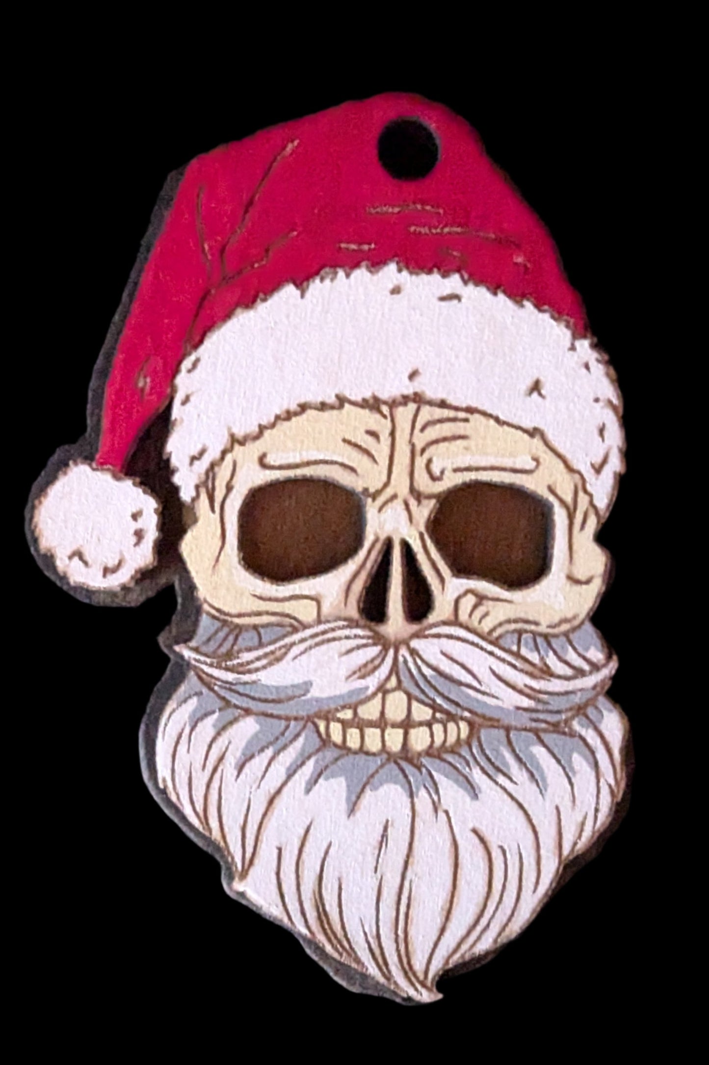 Skull Santa Holiday Ornament