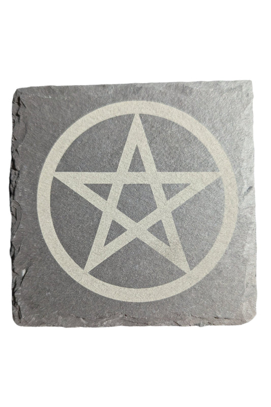 Pentacle Pentagram Stone Coaster