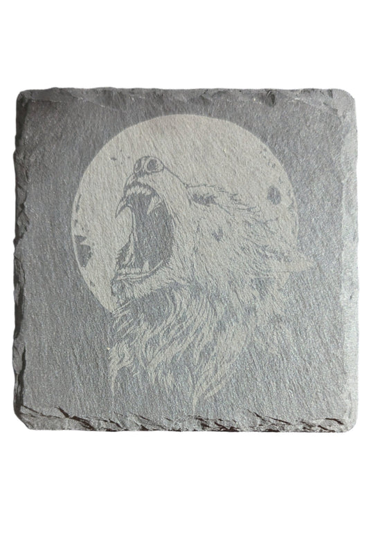 Werewolf Scream Stone Coaster