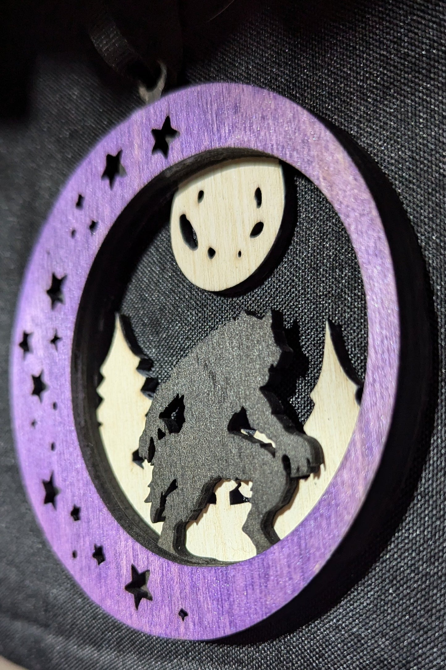 Werewolf Layered Wooden Ornament