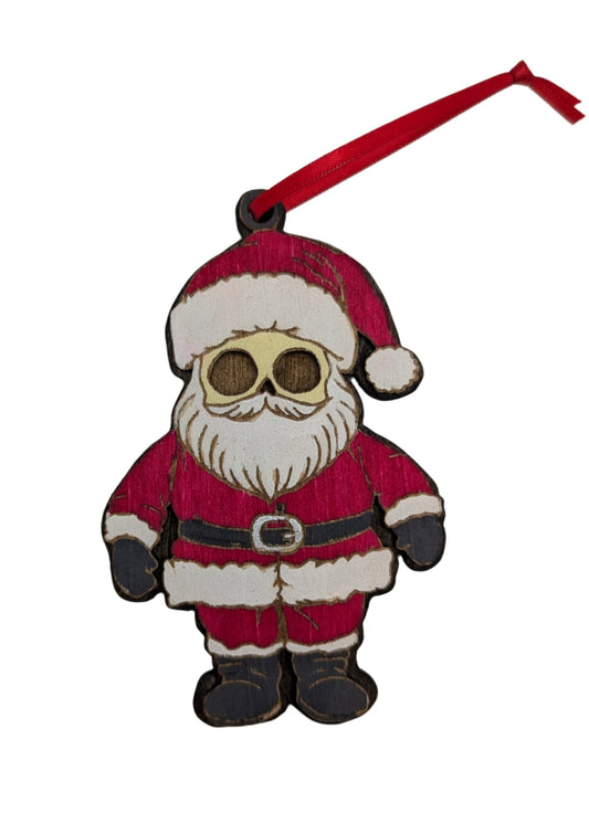 Mini Skull Santa Holiday Ornament