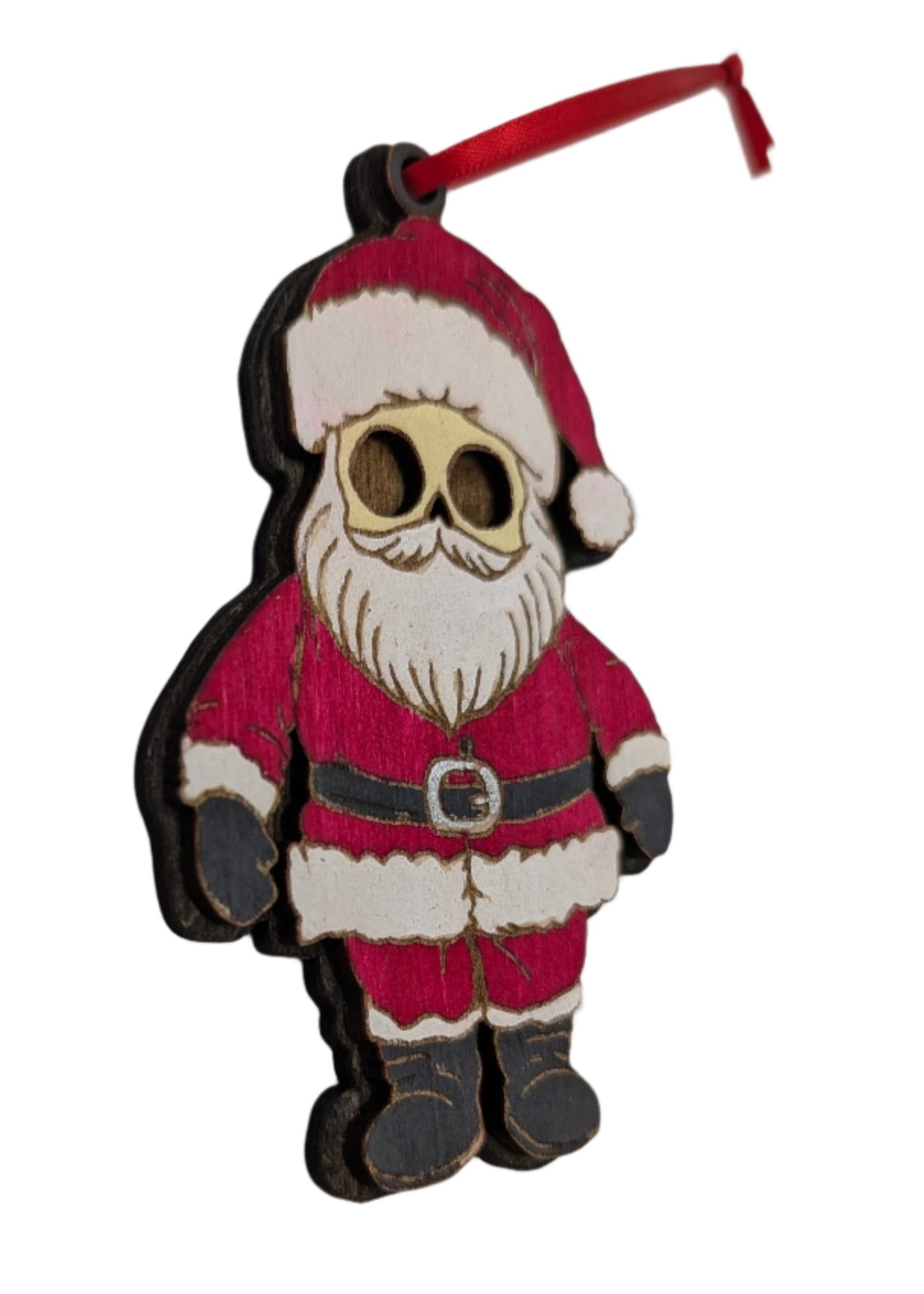 Mini Skull Santa Holiday Ornament