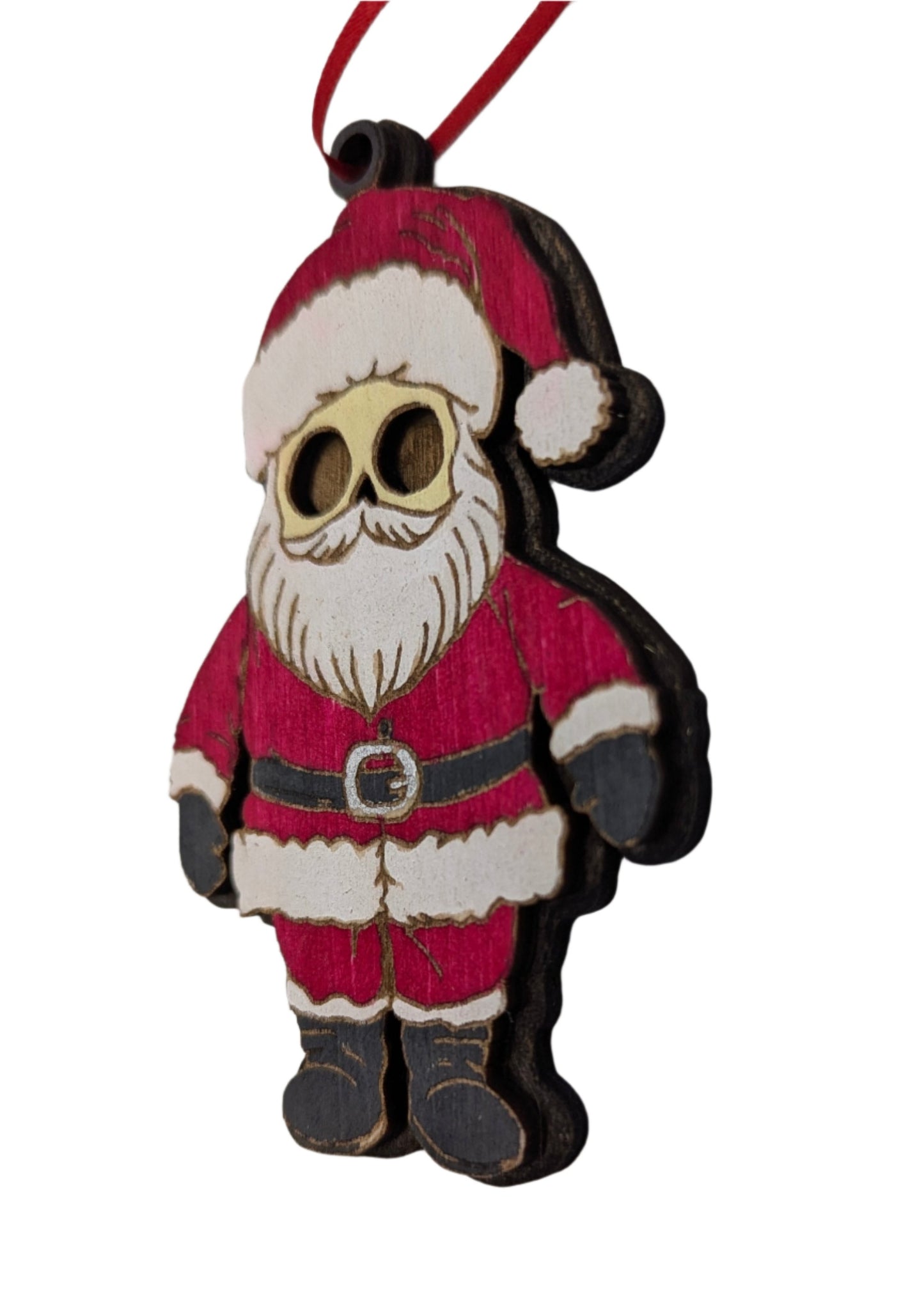 Mini Skull Santa Holiday Ornament