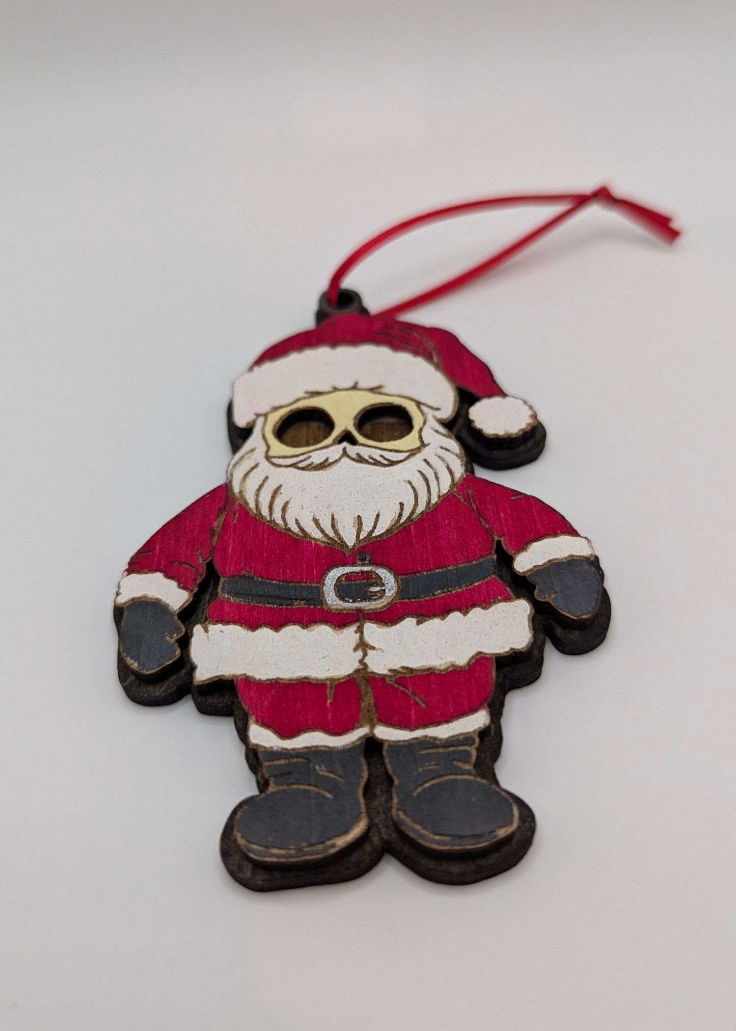 Mini Skull Santa Holiday Ornament