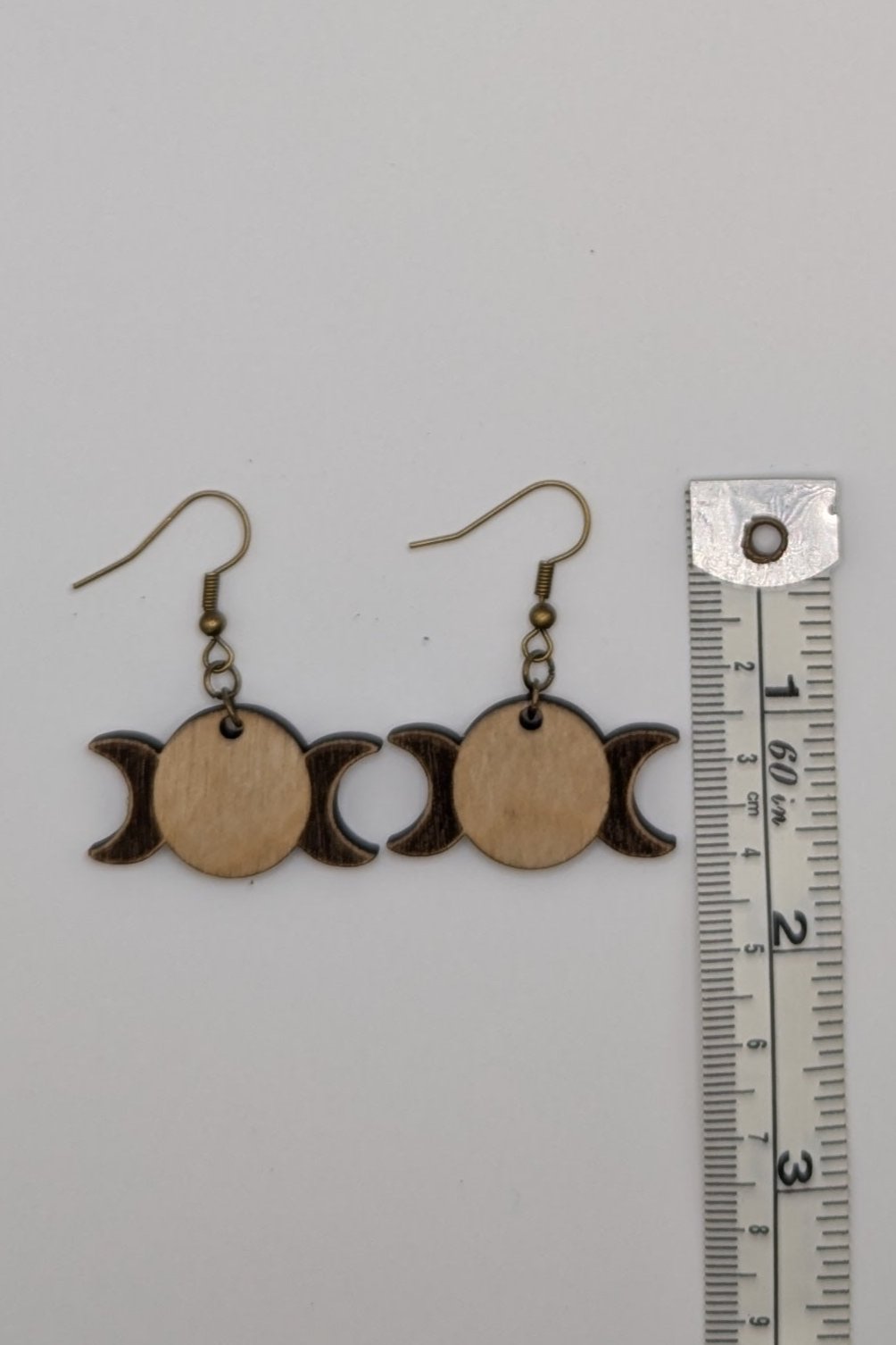 Triple Moon Dangle Earrings