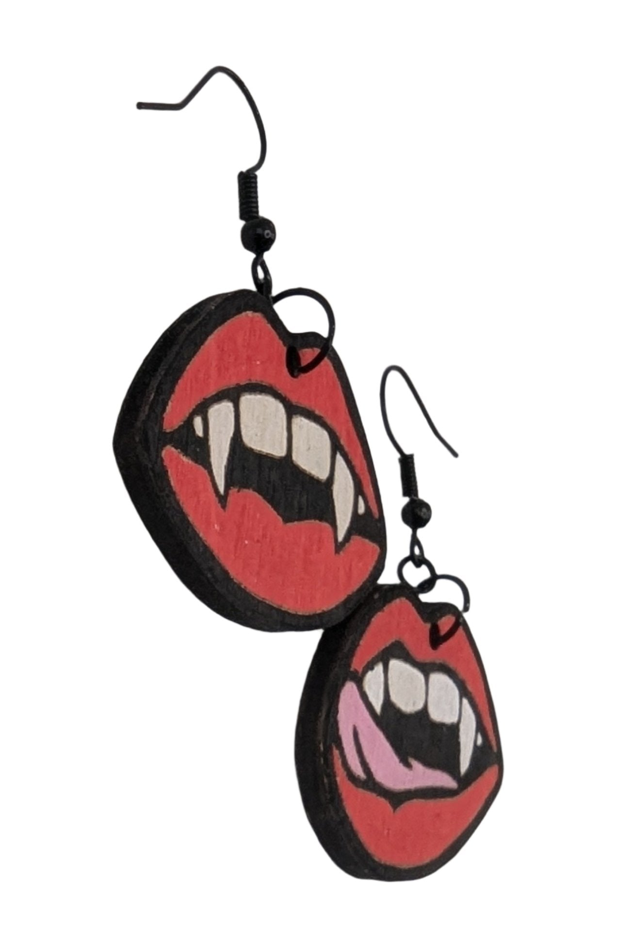 Vampire Lips Dangle Earrings