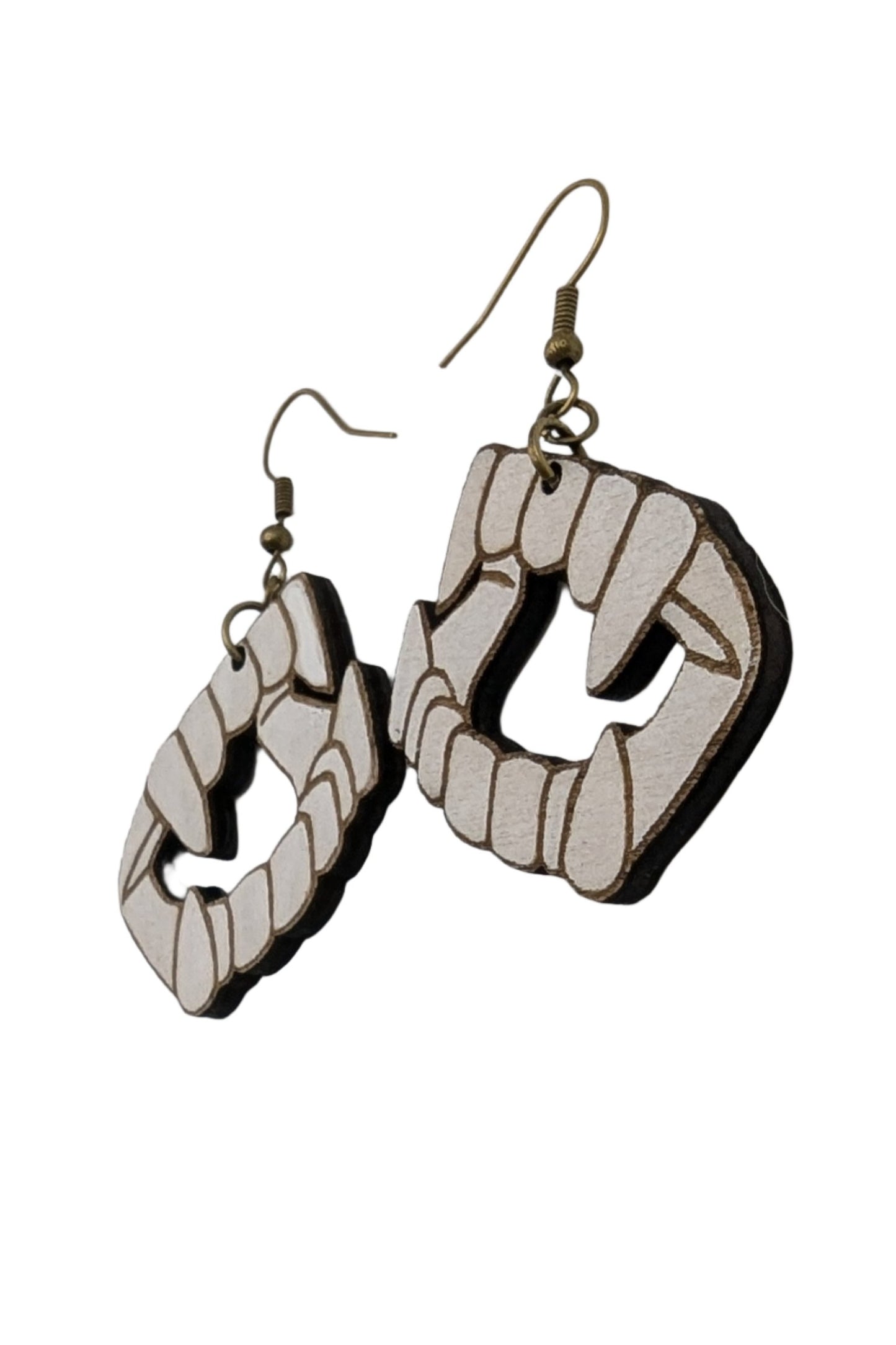 Vampire Teeth Dangle Earrings